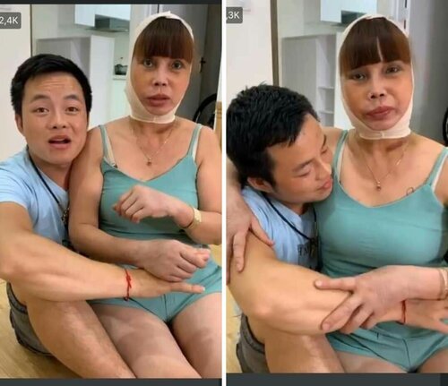Khi PTTM, cô dâu 62 tuổi được chồng trẻ chăm sóc tận tình, thậm chí cặp đôi còn đăng tải những hình ảnh nhạy cảm khiến nhiều người đỏ mặt.