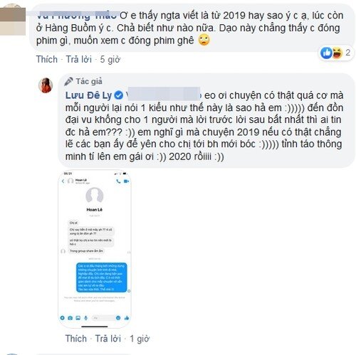 Tin nhắn phản pháp anti-fan của Lưu Đê Ly.