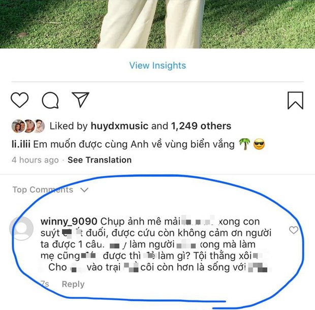 Bình luận của antifan.