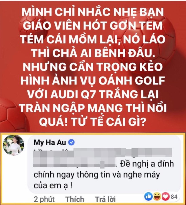 Bài đăng tố ngược Âu Hà My