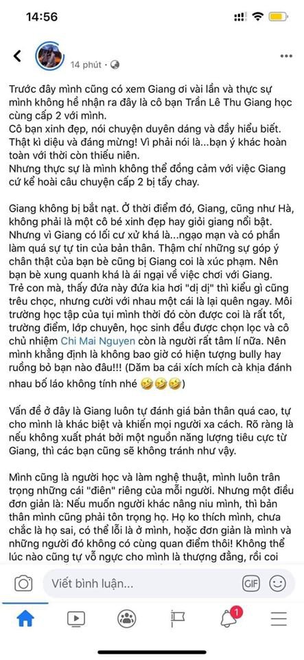 Giang Ơi bị bạn bè tố cáo.