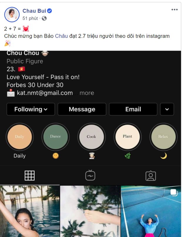 Dòng chia sẻ của Châu Bùi.