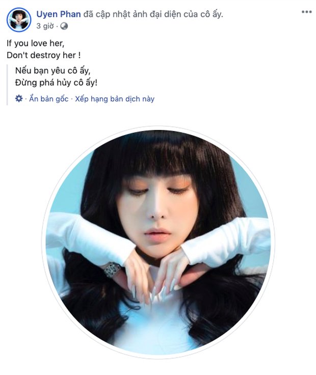Dòng trạng thái ẩn ý của Bella.