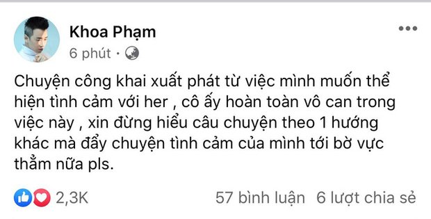 Karik lên tiếng bênh vực bạn gái hot girl.