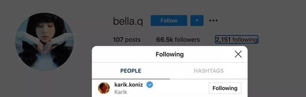 Rồi lại follow lại Instagram của bạn trai trong chiều 9/9