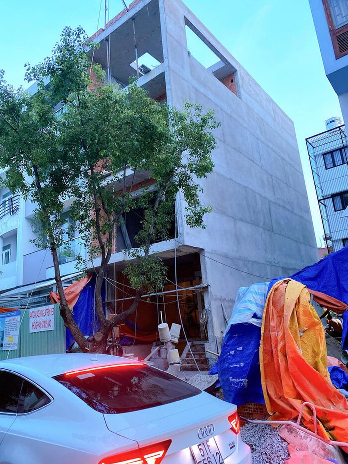 Căn nhà đang trong giai đoạn hoàn thiện