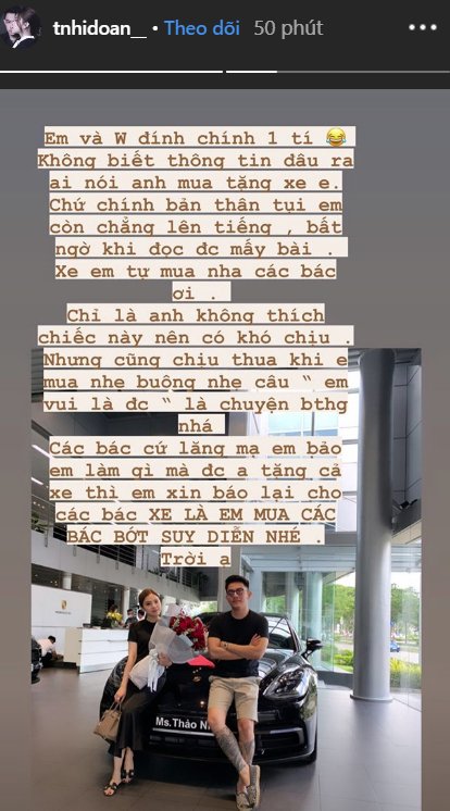 Đính chính của Thảo Nhi