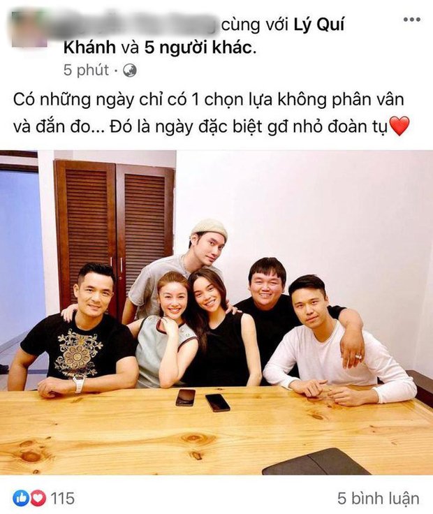 Một người bạn khác thông báo về sự kiện Hà Hồ sinh con theo một cách rất đặc biệt. Có những ngày họ chỉ có 1 lựa chọn là ở bên nhau và cùng cổ vũ Hà Hồ.