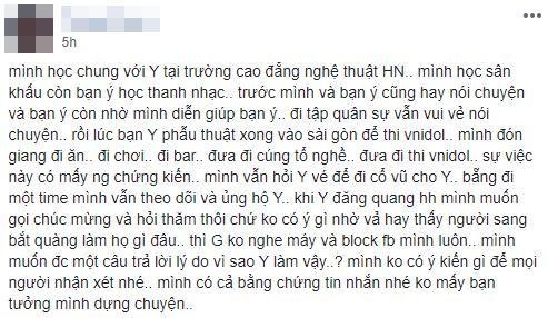 Dòng chia sẻ tố Hương Giang