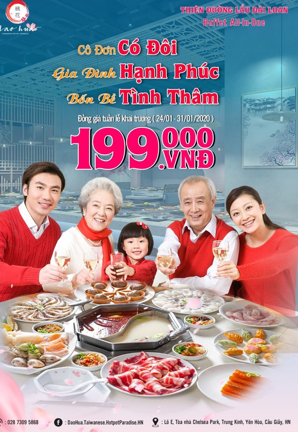 Đồng giá buffet 199k cho tuần lễ khai trương
