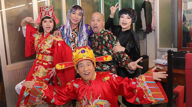 Hình ảnh thử trang phục của dàn Táo Quân