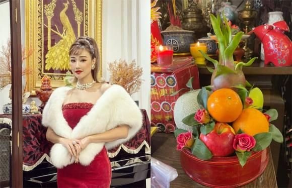 Ca sĩ Maya chia sẻ mẫm cỗ cúng đơn giản mà cô chuẩn bị