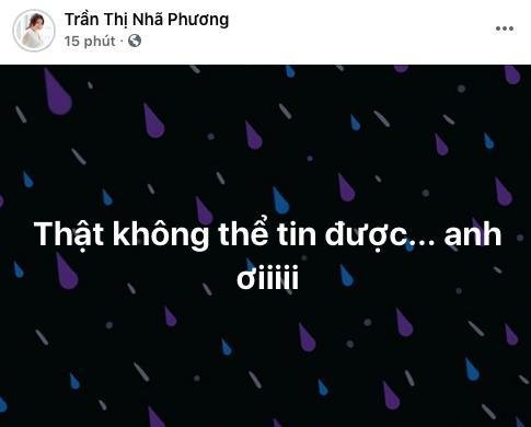 Sao Việt đăng tải dòng trạng thái xót xa