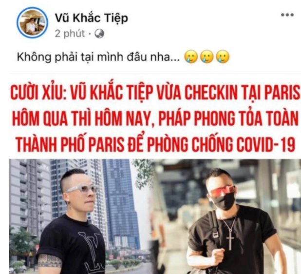 Nhưng lại ngầm thông báo không phải tại mình