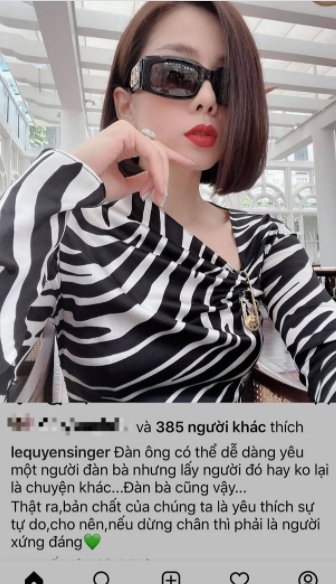 Dòng chia sẻ của Lệ Quyên