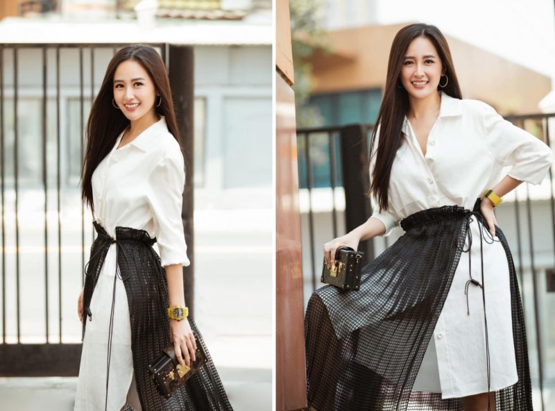 Mai Phương Thuý khoe outfit ra phố sành điệu và đắt tiền