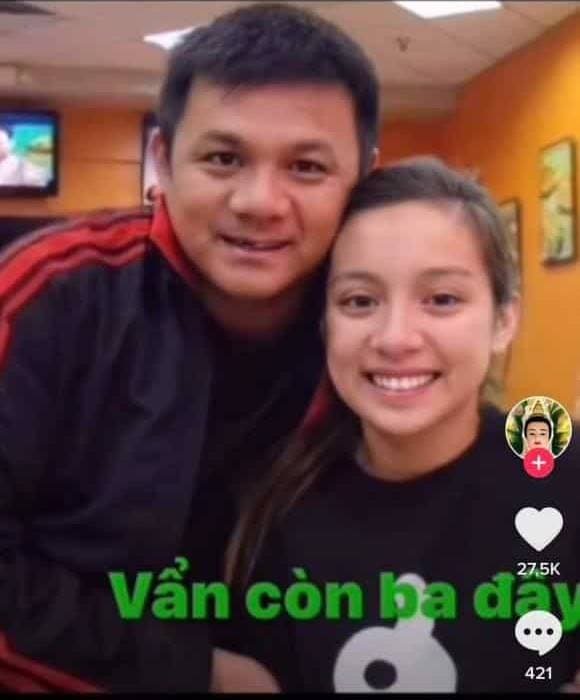 Con gái của Phi Nhung và bố ruột có nhiều nét giống nhau.