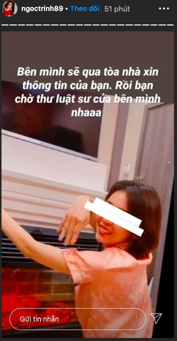 Ngọc Trinh dằn mặt người hàng xóm thích rình mò.