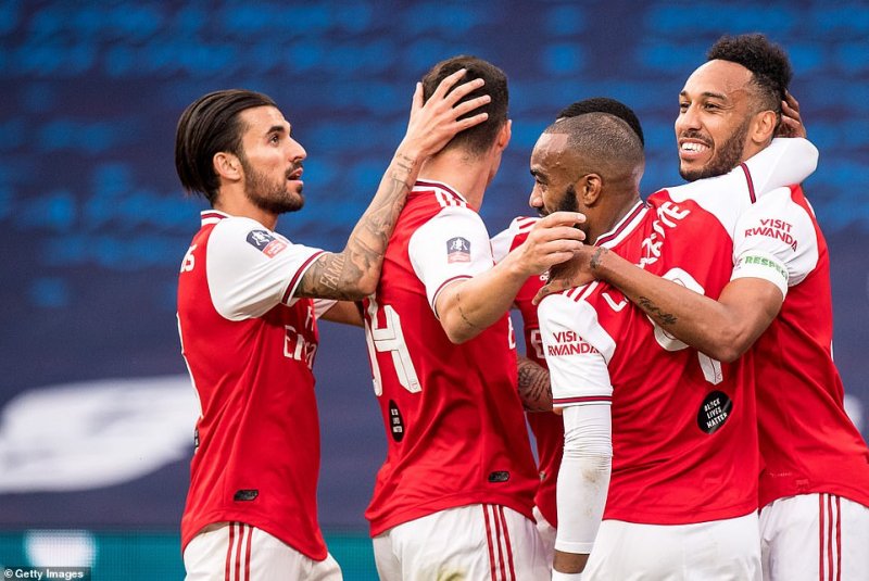 Aubameyang lập cú đúp giúp Arsenal hạ Man City để tiến vào chung kết FA Cup 2019/20.