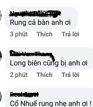 Nhiều người chia sẻ cảm thấy rõ dư chấn của trận động đất.