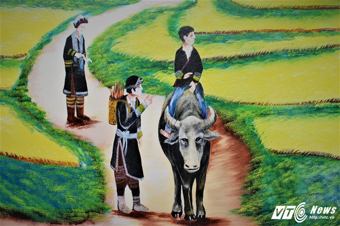 Ảnh: Ngôi làng bích họa độc đáo của người Dao nơi biên giới