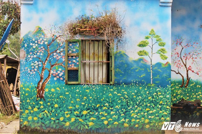 Ảnh: Ngôi làng bích họa độc đáo của người Dao nơi biên giới
