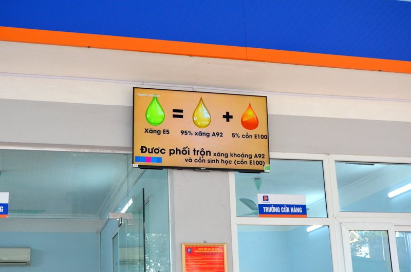 Xăng E5 chính thức được bán trên địa bàn tỉnh