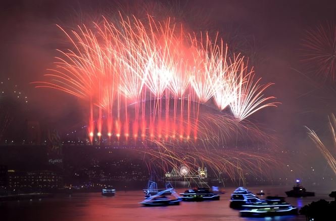 Mãn nhãn với 'đại tiệc' pháo hoa toàn cầu mừng năm mới 2018