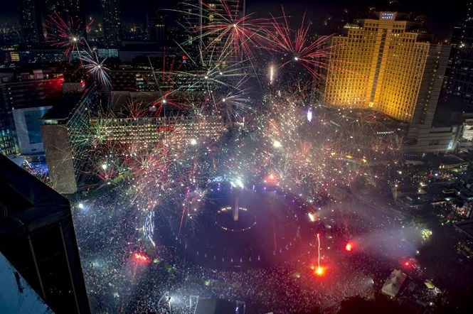 Mãn nhãn với 'đại tiệc' pháo hoa toàn cầu mừng năm mới 2018