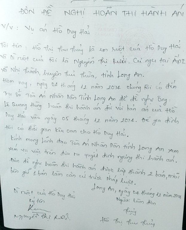 Phút căng thẳng chờ dừng tiêm thuốc độc tử tù Hồ Duy Hải