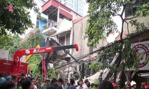 Chủ thầu vụ sập nhà ở Cửa Bắc bị đề nghị truy tố