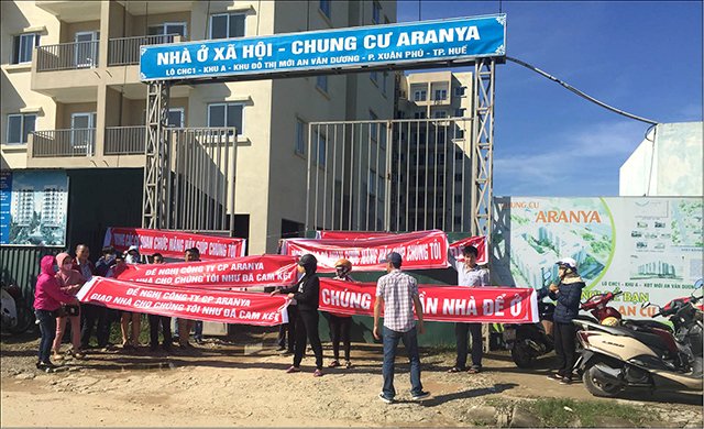 Chung cư Aranya lại trễ hẹn