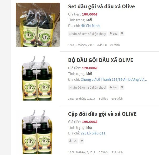 Dầu gội Olive giá siêu rẻ: Nguy cơ viêm da đầu, rụng tóc