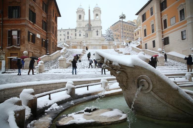 'Quái vật phương Đông' mang tuyết hiếm đến Rome