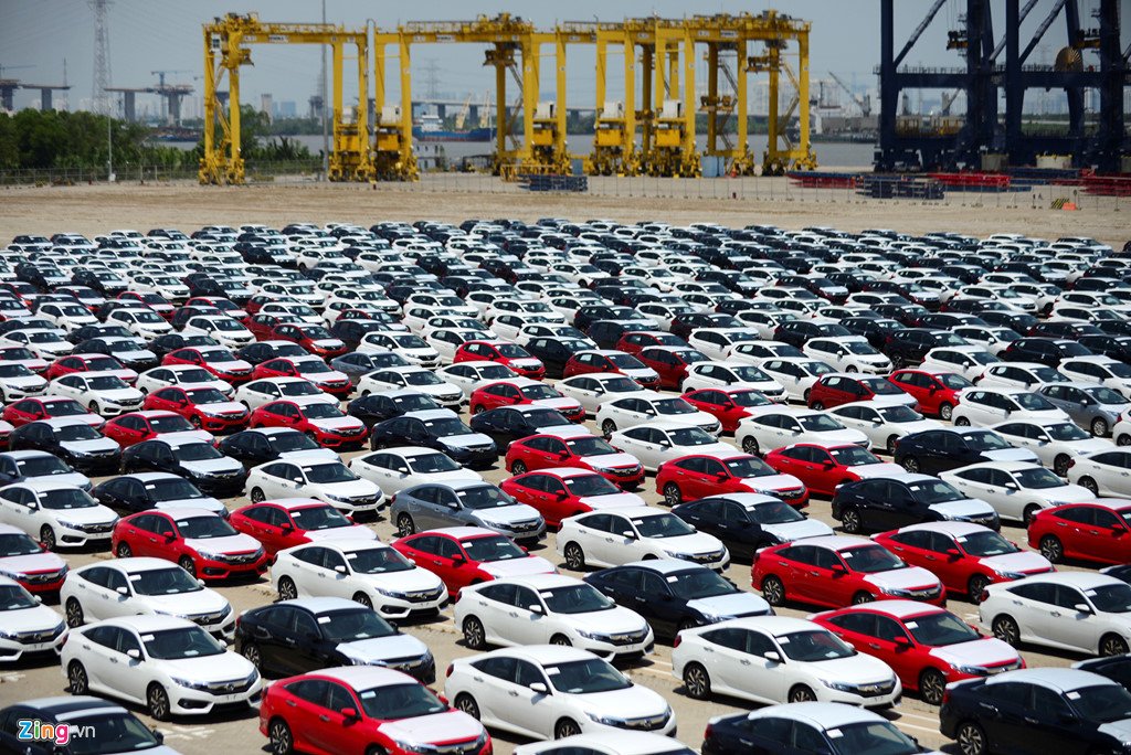 Cận cảnh dàn xe Honda thuế 0% đầu tiên cập cảng TP.HCM