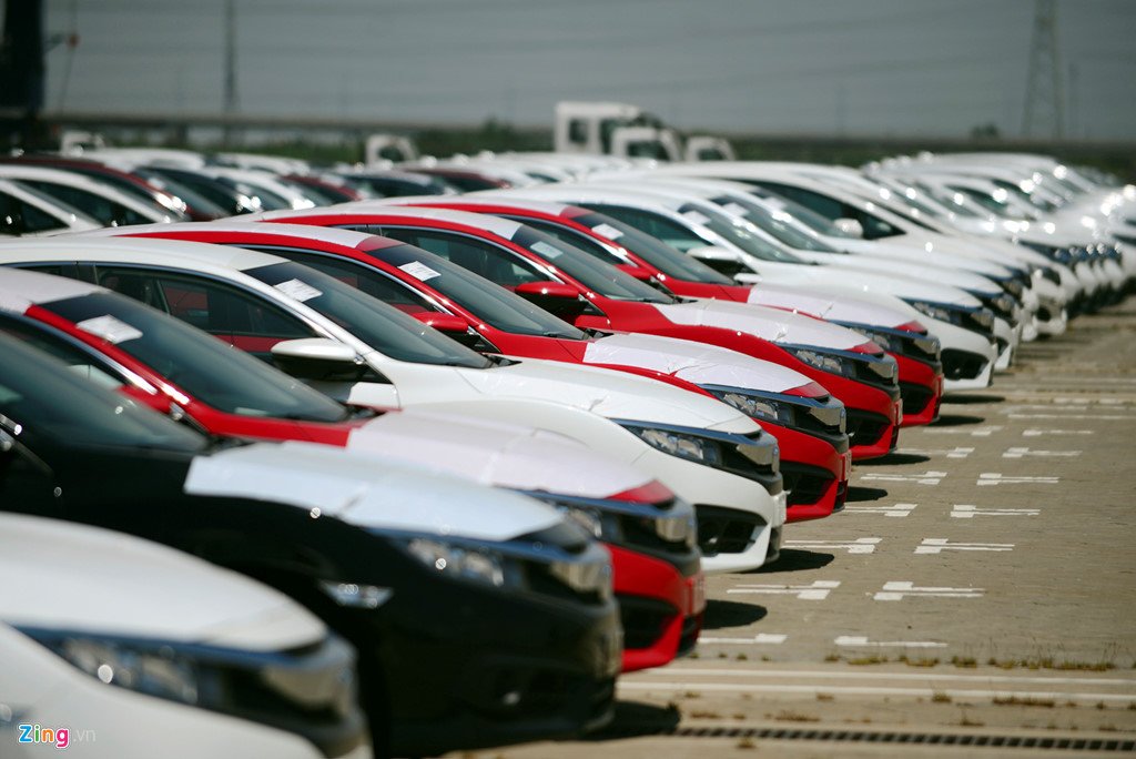 Cận cảnh dàn xe Honda thuế 0% đầu tiên cập cảng TP.HCM