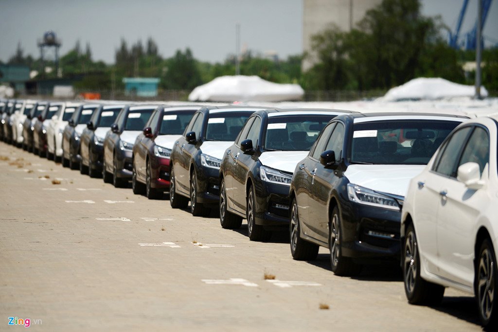 Cận cảnh dàn xe Honda thuế 0% đầu tiên cập cảng TP.HCM