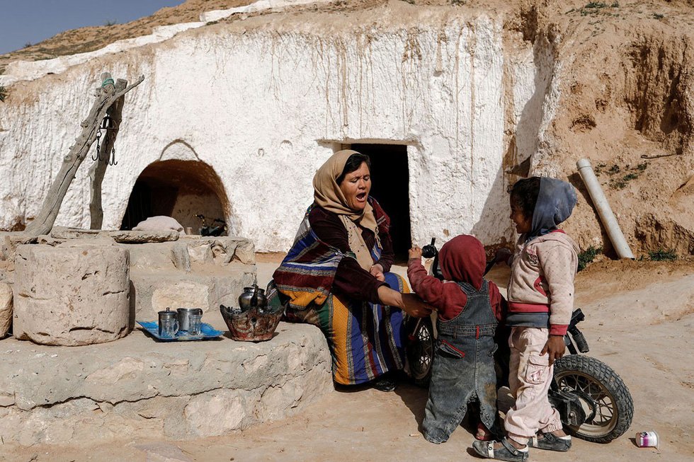Những gia đình cuối cùng sống dưới lòng đất ở Tunisia