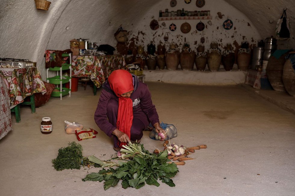 Những gia đình cuối cùng sống dưới lòng đất ở Tunisia