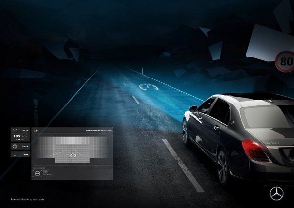 Mercedes đưa đèn pha thông minh lên các mẫu xe sang Maybach