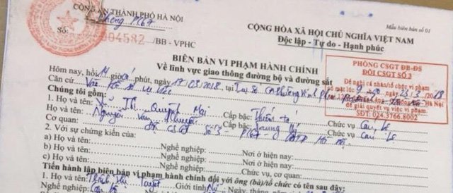 Tước bằng lái, phạt hơn 1,3 triệu đồng nữ tài xế quay xe trên cầu
