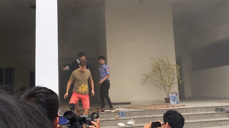 Cháy lại tại chung cư Carina