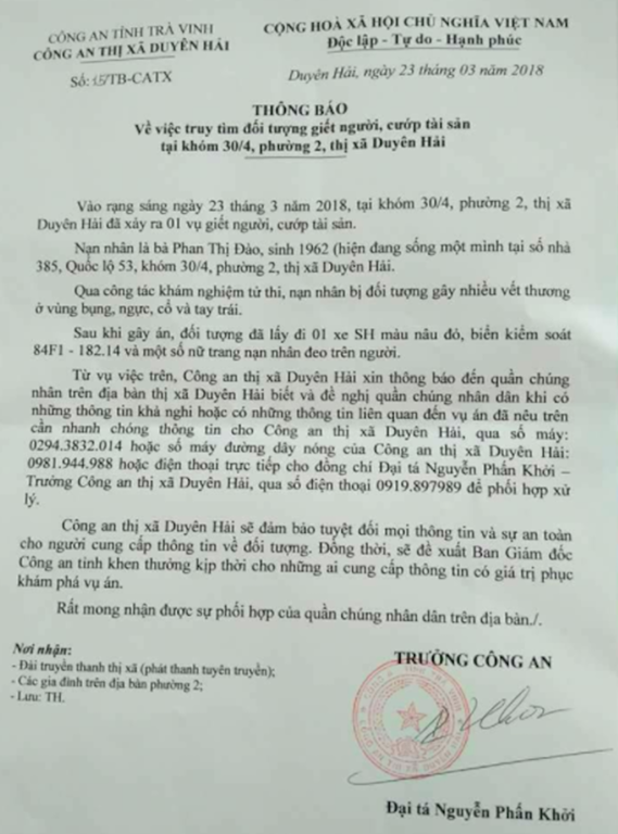 cong-an-de-nghi-nguoi-dan-ho-tro-truy-tim-thu-pham-sat-hai-nguoi-phu-nu-da-man-o-thi-xa-duyen-hai