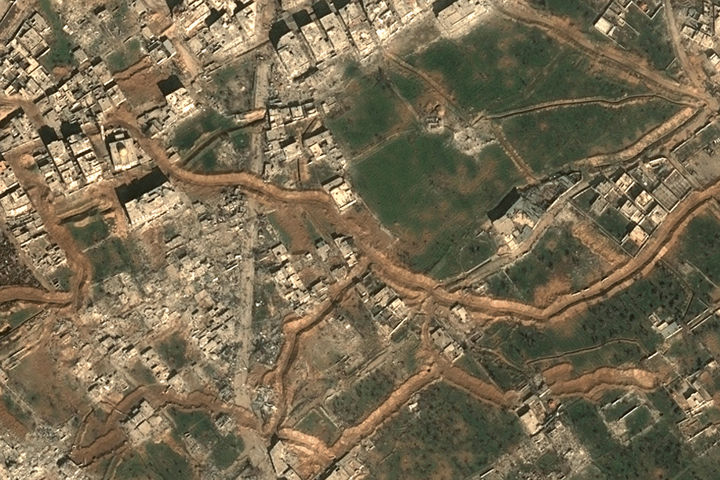 Cảnh tàn phá khủng khiếp tại Đông Ghouta (Syria) nhìn từ trên cao