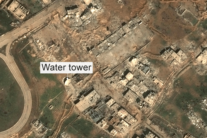 Cảnh tàn phá khủng khiếp tại Đông Ghouta (Syria) nhìn từ trên cao