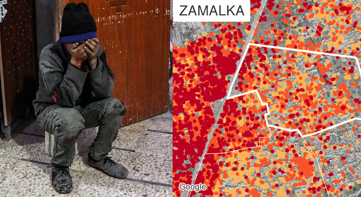 Cảnh tàn phá khủng khiếp tại Đông Ghouta (Syria) nhìn từ trên cao