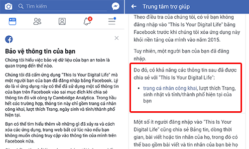 Facebook bắt đầu thông báo những tài khoản Việt bị lợi dụng dữ liệu