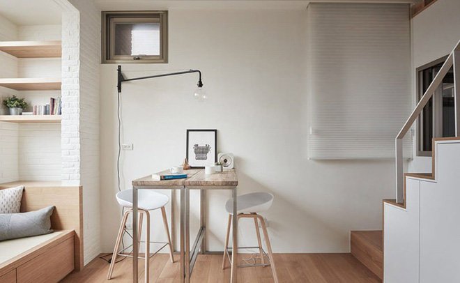 Chỉ 22m² nhưng từng centimet trong căn hộ đều khiến bạn phải trầm trồ vì không thể hợp lý hơn