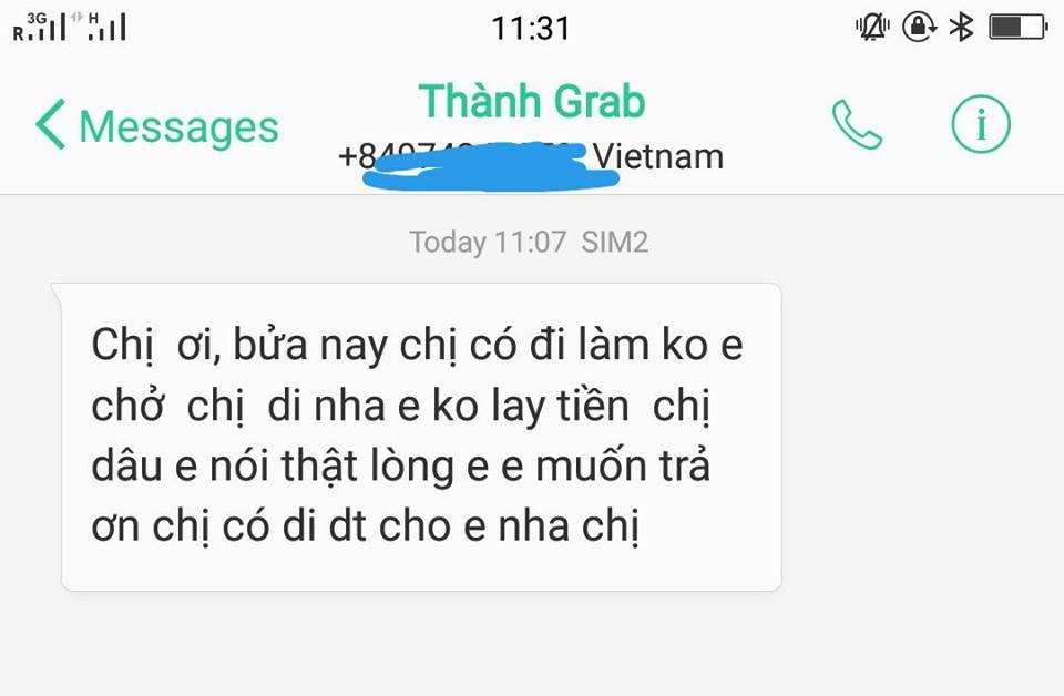 Bạn sẽ thấy ấm áp vô cùng khi đọc câu chuyện của anh tài xế Grabbike 'hào phóng nhất Sài Gòn'