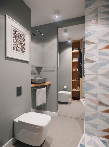 Căn hộ 34 m2 kết hợp phòng khách và phòng ngủ tiện lợi